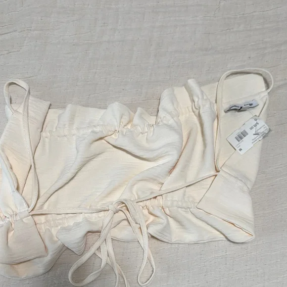 Open Back Drawstring Top - Picture 3 of 4